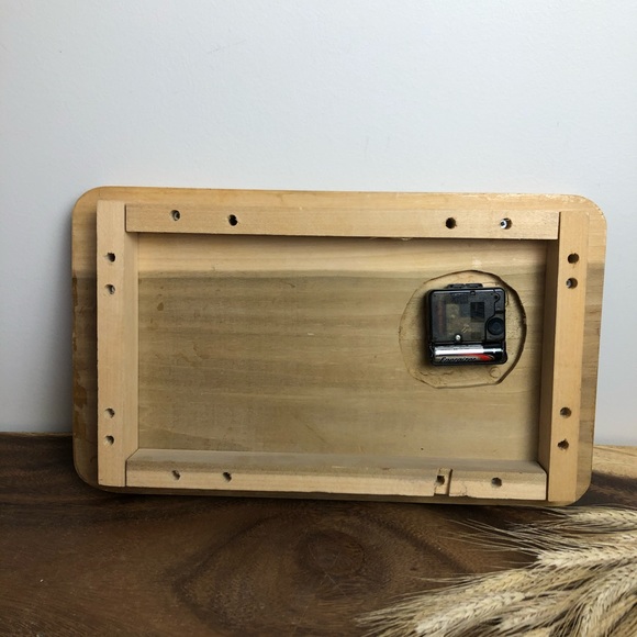 Mid Century Wood Clock Sailboat - Picture 9 of 9